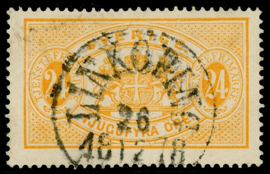 Tj7. LINKÖPING 26.12.1878. Vackert märke.