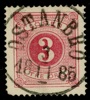 L2. ÖSTANBRO 3.11.1885. Lyxstämplat ex, dock kht.