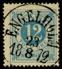 F21a. ENGELHOLM 23.8.1872. Ovanligt fint ex av första nyansen.
