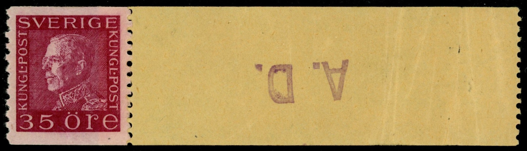 F187 a2-ppr. Postfriskt ex med banderoll.