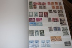 Stor flyttlåda mest Sverige och Norden. Bl.a. ett album Finland, div kartotek, lösa märken och klipp m.m. Stor mängd material.