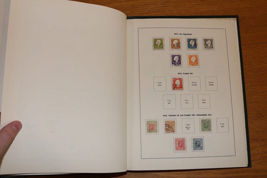 Samlingar Norge, Danmark, Finland och Island i var sitt fräscht album.