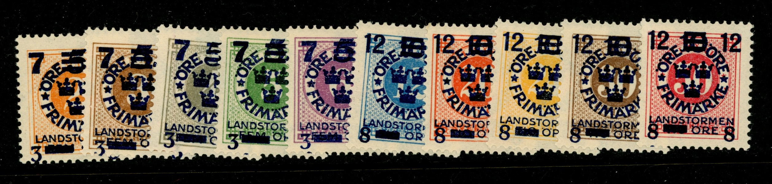 F126-35. Postfrisk serie. F 960 kr