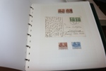 Samling 1855-2010 i sex album, mest kontorspärmar. Med 4 sk bco och svart lokalmärke, kpl vapentyp öre och bra ringtyp m.m. Även bra del tjänstemärken.