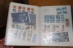 Samling/parti i fyra album varav tre insticksböcker. Äldre del lite enklare stämplat, mest värde i nominal på 2000-talet över 20000 kr inkl massor med "brev" (räknade som 22 kr).