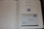 Riktigt trevlig samling 1856-1999 i förtrycksalbum (def pärm). Innehåller 10 kop oval (def), flera trevliga serpentiner i blandad kvalitet, samt mycket välfyllt 1800-tal i övrigt