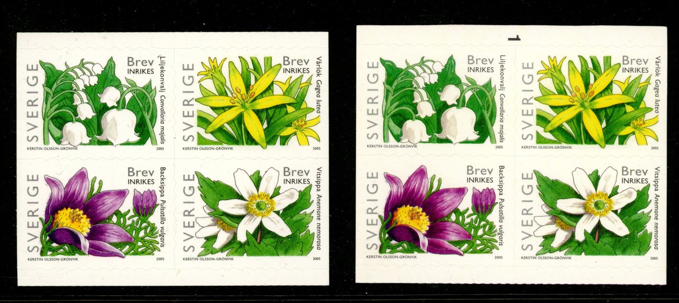 SH18a HBL. Två grovtandade 4-block. F 800 kr