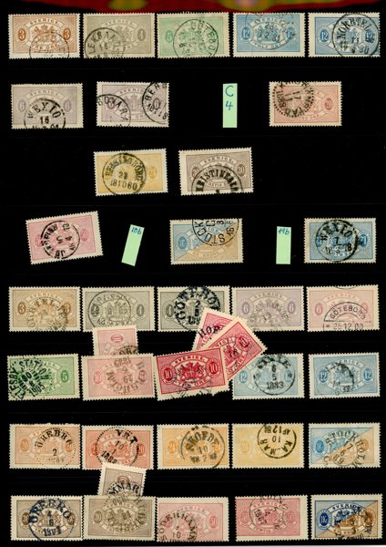 Tjänste och lösen. Överkomplett uppsättning både tandning 14 och 13 inkl L7a. Normalkvalitet med några trevliga nyanser/stämplar.