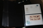 7 lyxiga, stora pärmar Leuchtturm för brev/fdc, med blad och kassetter. Högt nypris!