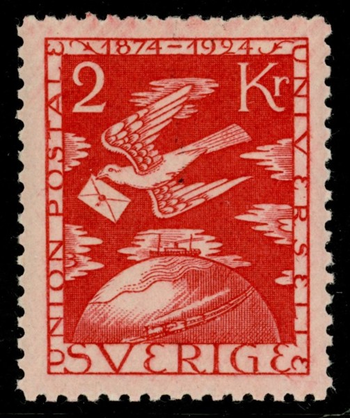 F224. Postfriskt ex, svagt lodrätt gummiveck. F 2900 kr