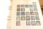 Samling 1855-1999 i fem trevliga Estett-album. Här bjuds på tre 4 sk bco, två 8 sk bco och två svarta lokalmärken. Sedan fortsätter det med välfyllt avsnitt vapen och ringtyp delvis i nyanser.