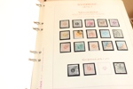 Samling 1855-1999 i fem trevliga Estett-album. Här bjuds på tre 4 sk bco, två 8 sk bco och två svarta lokalmärken. Sedan fortsätter det med välfyllt avsnitt vapen och ringtyp delvis i nyanser.