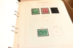 Samling 1855-1999 i fem trevliga Estett-album. Här bjuds på tre 4 sk bco, två 8 sk bco och två svarta lokalmärken. Sedan fortsätter det med välfyllt avsnitt vapen och ringtyp delvis i nyanser.