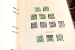 Samling 1855-1999 i fem trevliga Estett-album. Här bjuds på tre 4 sk bco, två 8 sk bco och två svarta lokalmärken. Sedan fortsätter det med välfyllt avsnitt vapen och ringtyp delvis i nyanser.