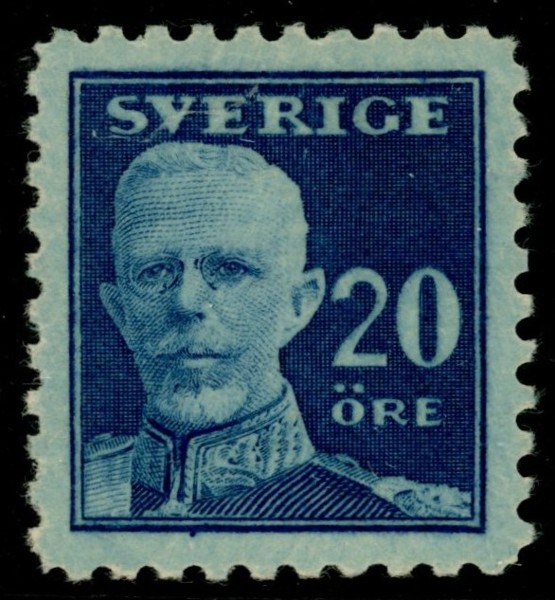 F151Cbz. Postfriskt praktex, dessutom intressant tryckdefekt. F 1800 kr+