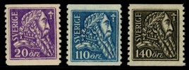 F153-55bz. Postfrisk praktserie, alla med vm KPV. F 5100 kr+