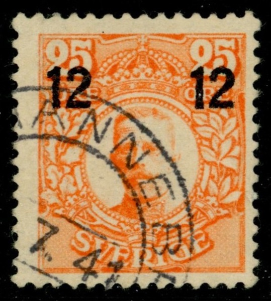 F100v3. Stpl ex med förskjutet påtryck. F 500 kr