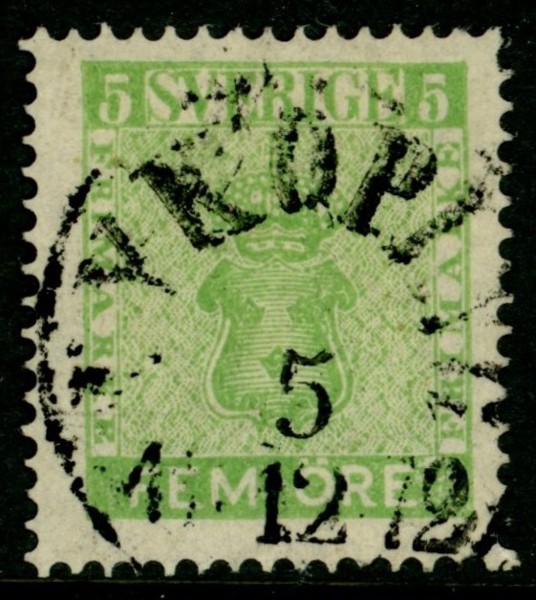 F7f1. NYKÖPING 5.12.1872. Fräscht ex.