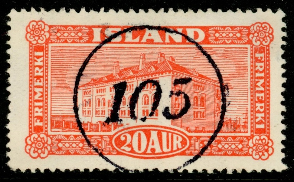 F170. Lyxstämplat "105"