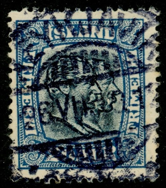 F97. Lyxstämplat ex med vm kors.