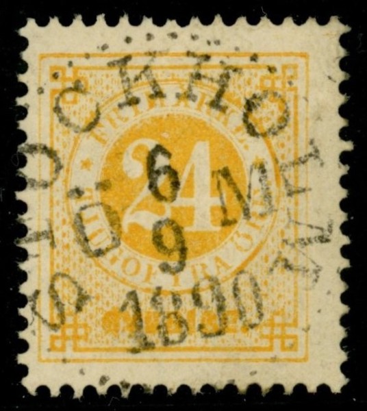 F34. STOCKHOLM Ö M 6.9.1890. Vackert ex! 