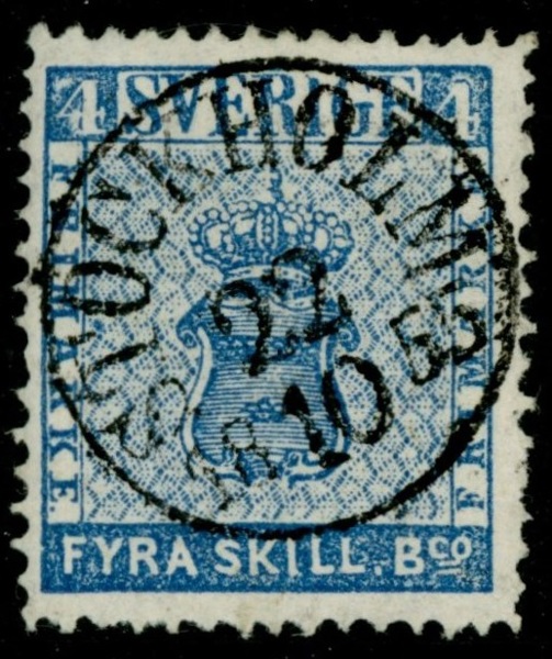 F2a1. STOCKHOLM 22.10.1855. Vackert ex!