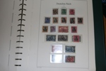 TYSKLAND/REICH. Samling 1871-1932 i Leuchtturmalbum med fickor. Välfylld och delvis specialiserad samling med många bröstsköldar inkl både ost och stpl Mi8, stpl Mi11 och Mi28 m.m. (några signerade).