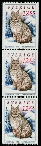 F1777b. Postfriskt 3-strip med s.k. säkerhetstandning. F 600 kr