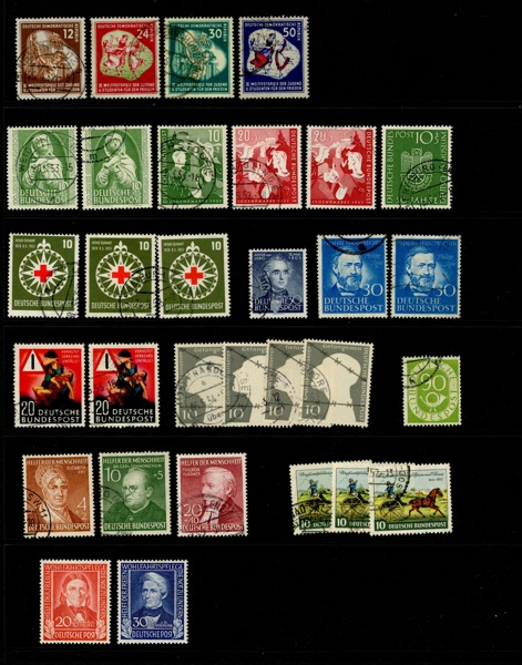 TYSKLAND. Lot bättre stämplade (två längst ned xx) märken. Mi € 380 enl inl.