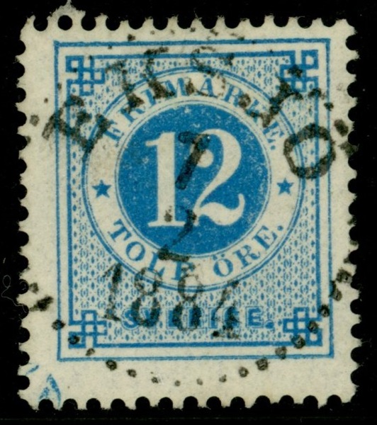 F32. EKSJÖ 7.2.1884. Fint ex med skruvavtryck i hörnet.