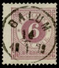 F31. DALUM 14.1.1879. Lyxstämplat, sned centrering/kt.