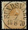 F14B. SUNDSVALL 7.8.1870. Felfritt ex!
