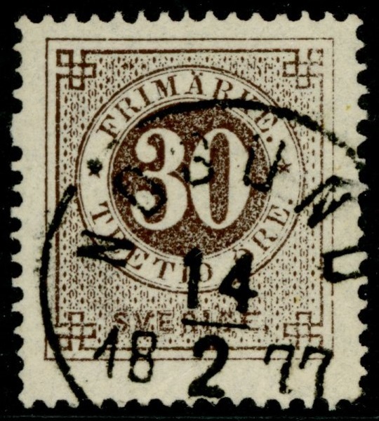 F25. NÖSUND 14.2.1877. Praktex med dubbeltand.