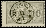 Tj2a. RUMSKULLA 11.1.1879. Fräscht ex, tidigt stämplat.