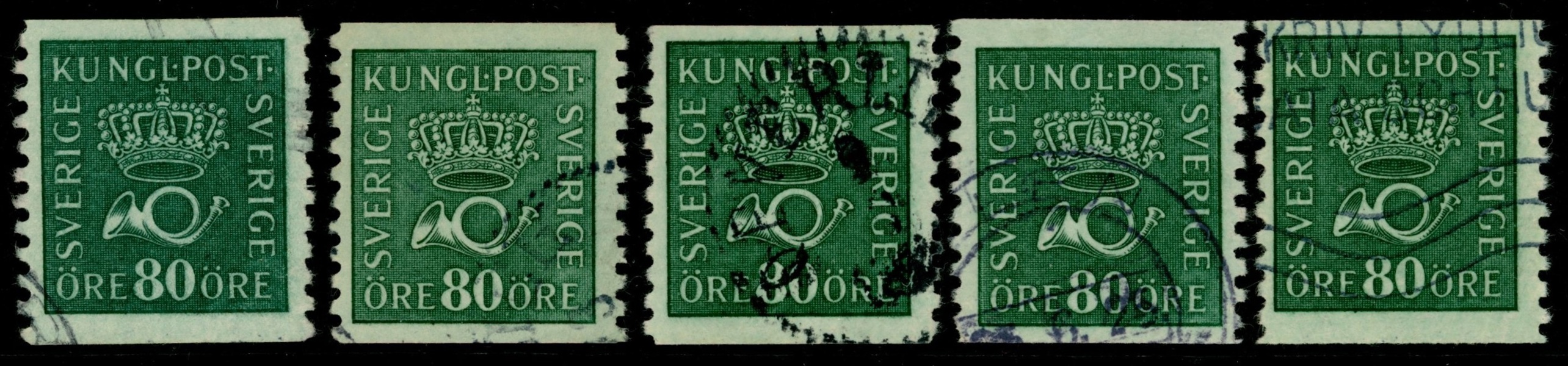 F165bz, cx, cxz, cc, cz. Alla fem vattenmärken, stpl. F ca 1500 kr