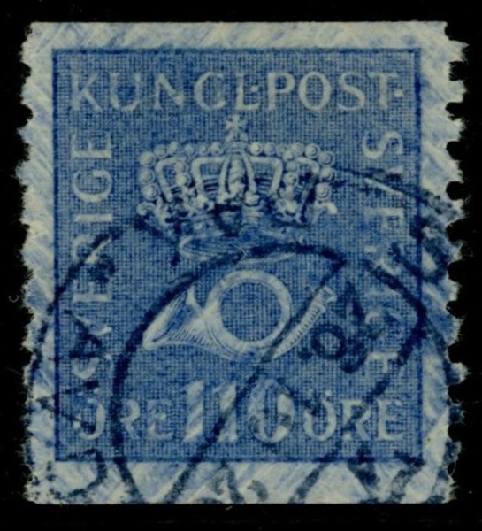 F169 agrg-ppr. Mycket säreget exemplar med extremt tigrerat tryck!