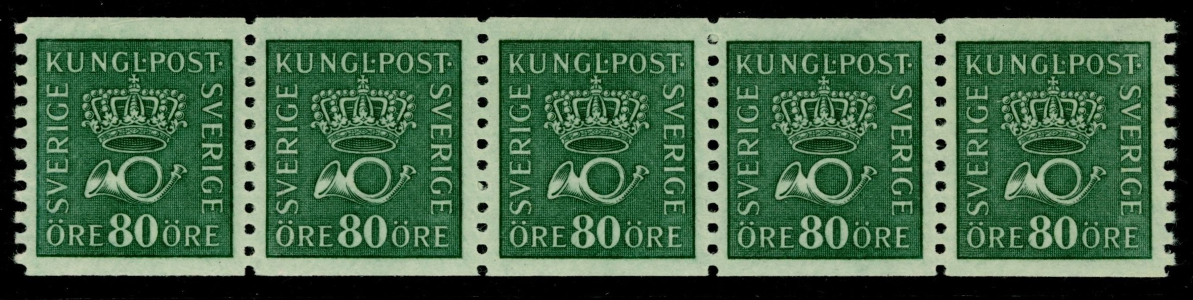 F165cc. Postfriskt 5-strip, prakt-lyx. F 900 kr+