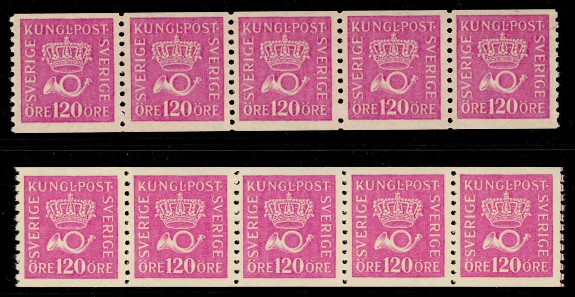 F172 a2-ppr resp a3-ppr. Postfriska 5-strip. F 3300 kr