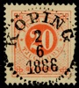F33. KÖPING 2.6.1886. Felfritt praktex!
