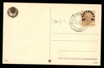 Ovanlig stämpel på vykort: CONFERENCE AERIENNE INTERNATIONAL STOCKHOLM 8.9.25 på F136. Postal 350 kr