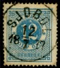 F21p. SJÖBOL 12.7.1877. Nyanserat och sign O.P. Smärre åldersfläckar.