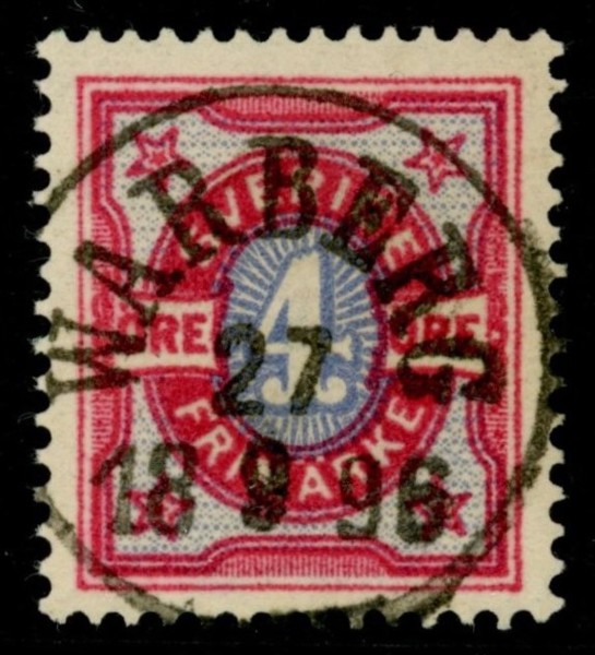 F64c. WARBERG 27.9.1896. Lyx, signerat P.L.