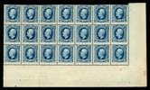 F66. Postfrisk arkdel med 21 frimärken. F 9450 kr