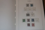 Trevlig samling 4 sk bco till 1999 i två LT-album med fickor. Med många bättre märken som vapen och ringtyp, mellanvalörer 1924, en del BC-CB och fint avsnitt tjänste och lösen.