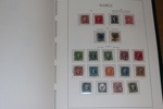 Trevlig samling 4 sk bco till 1999 i två LT-album med fickor. Med många bättre märken som vapen och ringtyp, mellanvalörer 1924, en del BC-CB och fint avsnitt tjänste och lösen.