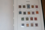 Trevlig samling 4 sk bco till 1999 i två LT-album med fickor. Med många bättre märken som vapen och ringtyp, mellanvalörer 1924, en del BC-CB och fint avsnitt tjänste och lösen.