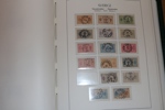 Trevlig samling 4 sk bco till 1999 i två LT-album med fickor. Med många bättre märken som vapen och ringtyp, mellanvalörer 1924, en del BC-CB och fint avsnitt tjänste och lösen.