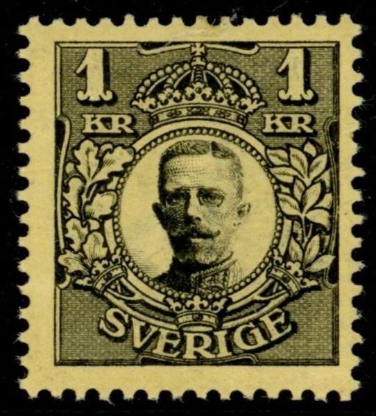 F77. Postfriskt ex, vm krona. F 1800 kr