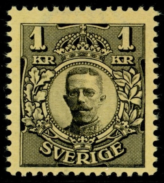 F77vm. Postfriskt ex, omv vm krona. F 1800 kr