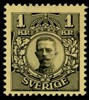 F77vm. Postfriskt ex, omv vm krona. F 1800 kr
